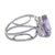 Amethyst cocktail ring, 'Violet Spirit' - Brazilian Amethyst and Rhodium Plated Sterling Silver Ring (image 2d) thumbail