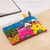 Appliqué pencil case, 'colours of the Andes' - colourful Andean Scene Cotton Blend Appliqué Pencil Case