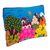 Appliqué pencil case, 'colours of the Andes' - colourful Andean Scene Cotton Blend Appliqué Pencil Case