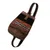 Leather and wool backpack, 'Inca Treasure' - Hand Loomed Wool and Leather Backpack thumbail