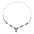 Amethyst and labradorite pendant necklace, 'Aurora Blossom' - Amethyst and Labradorite Pendant Necklace from India (image 2a) thumbail