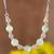 Opal beaded necklace, 'Round Glam' - Opal and Sterling Silver Beaded Necklace from Peru (image 2) thumbail