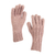 100% alpaca gloves, 'Pretty in Pink' - Cable Knit 100% Alpaca Gloves in Light Mauve from Peru (image 2a) thumbail