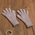 100% alpaca gloves, 'Pretty in Pink' - Cable Knit 100% Alpaca Gloves in Light Mauve from Peru (image 2b) thumbail