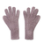 100% alpaca gloves, 'Pretty in Pink' - Cable Knit 100% Alpaca Gloves in Light Mauve from Peru (image 2f) thumbail