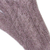 100% alpaca gloves, 'Pretty in Pink' - Cable Knit 100% Alpaca Gloves in Light Mauve from Peru (image 2g) thumbail