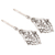 Sterling silver dangle earrings, 'Garden Gateway' - Openwork Sterling Silver Dangle Earrings Crafted in India (image 2c) thumbail