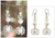 Pendientes colgantes de perlas, 'Oriental Bloom' - Pendientes colgantes de perlas