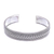 Sterling silver cuff bracelet, 'Karen Plaits' - Braid and Rope Motif Sterling Silver Cuff Bracelet