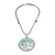 Aquamarine pendant necklace, 'Capricorn Tree of Life' - Aquamarine Gemstone Tree Pendant Necklace from Costa Rica