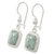 Jade dangle earrings, 'Life Divine' - Guatemalan Green Jade Artisan Crafted Earrings (image 2d) thumbail