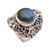 Labradorite dome ring, 'Jepun Mists' - Labradorite and Sterling Silver Dome Ring from Bali thumbail