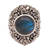 Labradorite dome ring, 'Jepun Mists' - Labradorite and Sterling Silver Dome Ring from Bali (image 2g) thumbail