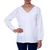 Cotton tunic, 'White Harmony' - Viscose Embroidered Cotton Tunic from India (image 2b) thumbail