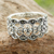 Marcasite band ring, 'Antique Contempo' - Classic Thai Style Marcasite on Sterling Silver Band Ring