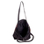 Cotton shoulder bag, 'Guatemalan Peaks' - Handwoven Multicolor & Black Cotton Shoulder Bag Tote (image 2d) thumbail