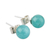 Amazonite stud earrings, 'Azure Enigma' - Amazonite stud earrings