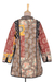 Patchwork cotton jacket, 'Floral Fusion' - Cotton Patchwork Jacket with Kantha Stitching (image 2e) thumbail