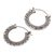 Sterling silver hoop earrings, 'Balinese Lace' - Artisan Jewelry Sterling Silver Hoop Earrings (image 2b) thumbail