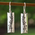 Silver flower earrings, 'Cherry Tree' - Artisan Crafted Taxco Silver Hook Earrings from Mexico (image 2) thumbail