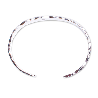 Manschettenarmband aus Sterlingsilber - Manschettenarmband aus Sterlingsilber mit Kombinationsfinish aus Mexiko