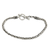 Sterling silver braided bracelet, 'Balinese Grace' - Balinese Style Sterling Silver Chain Bracelet thumbail