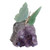 Quartz and amethyst gemstone sculpture, 'Verdant Wings' - Quartz and Amethyst Butterfly Gemstone Sculpture from Brazil