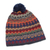 100% alpaca hat, 'Indigo Winter' - Handcrafted 100% Alpaca Wool Patterned Hat (image 2d) thumbail