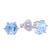 Blue topaz stud earrings, 'Catch a Star in Light Blue' - Artisan Crafted Blue Topaz and Sterling Silver Stud Earrings (image 2c) thumbail