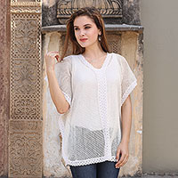 Cotton mesh tunic, 'Glamorous Lady'