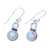 Larimar and blue topaz dangle earrings, 'Glittering Sky' - Larimar and Blue Topaz Sterling Silver Dangle Earrings (image 2c) thumbail