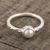 Cultured pearl solitaire ring, 'Delicate Nature' - Cultured Pearl Solitaire Ring from India (image 2b) thumbail