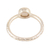 Cultured pearl solitaire ring, 'Delicate Nature' - Cultured Pearl Solitaire Ring from India (image 2d) thumbail