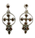 Garnet dangle earrings, 'Scarlet Star' - Garnet dangle earrings