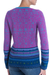 100% alpaca pullover, 'Andean Flowers' - 100% Alpaca Pullover in Fuchsia Floral from Peru (image 2c) thumbail