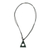 Unisex jade pendant necklace, 'Identity in Dark Green' - Handcrafted Dark Green Jade Triangle Necklace (image 2c) thumbail
