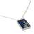 Lapis lazuli pendant necklace, 'Star Shower' - Modern Sterling Silver and Lapis Lazuli Necklace (image 2c) thumbail