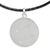 White topaz pendant necklace, 'Constellation: Libra' - Sterling Silver and White Topaz Libra Zodiac Sign Necklace (image 2a) thumbail