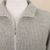 Men's 100% alpaca cardigan, 'Casual Grey' - Light Grey 100% Alpaca Men's Cardigan (image 2g) thumbail