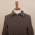 Men's 100% alpaca pullover sweater, 'Woodland Walk in Mushroom' - Brown Men's 100% Alpaca Sweater (image 2f) thumbail