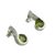Peridot drop earrings, 'Lime Droplet' - Women's Peridot Jewelry from India (image 2b) thumbail