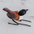 Ceramic figurine, 'Chestnut-Backed Chickadee' - Ceramic Figurine of a Chestnut-Backed Chickadee Bird