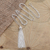 Sterling silver pendant necklace, 'Rah Rah' - Sterling Silver Tassel Pendant Necklace from Bali