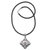 Amethyst pendant necklace, 'Candi Flower' - Amethyst and 925 Sterling Silver Pendant Necklace from Bali