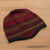 Alpaca blend knit hat, 'Diamond Warmth' - Red and Multicolored Alpaca Blend Knit Hat from Peru (image 2b) thumbail