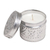 Aluminum tinned candle, 'Soft Light' - Eco-Friendly Beeswax Floral-Themed Candle thumbail
