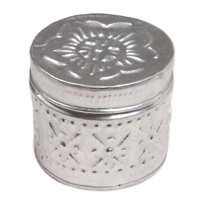 aluminium tinned candle, 'Soft Light' - Eco-Friendly Beeswax Floral-Themed Candle