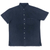 Men's cotton blend shirt, 'Classic Man in Navy' - Men's Short Sleeve Cotton Blend Shirt in Navy from India