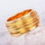 24k gold-plated band ring, 'Golden Threads' - 24k Gold-plated Band Ring From Mexico (image 2b) thumbail