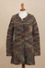 Alpaca blend cardigan sweater, 'Rainbow Fiesta' - Alpaca Wool Blend Long Cardigan Sweater with Buttons (image 2b) thumbail